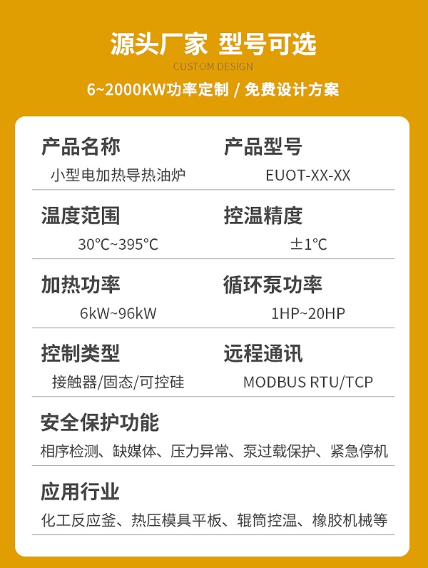 96KW电加热导热油炉参数